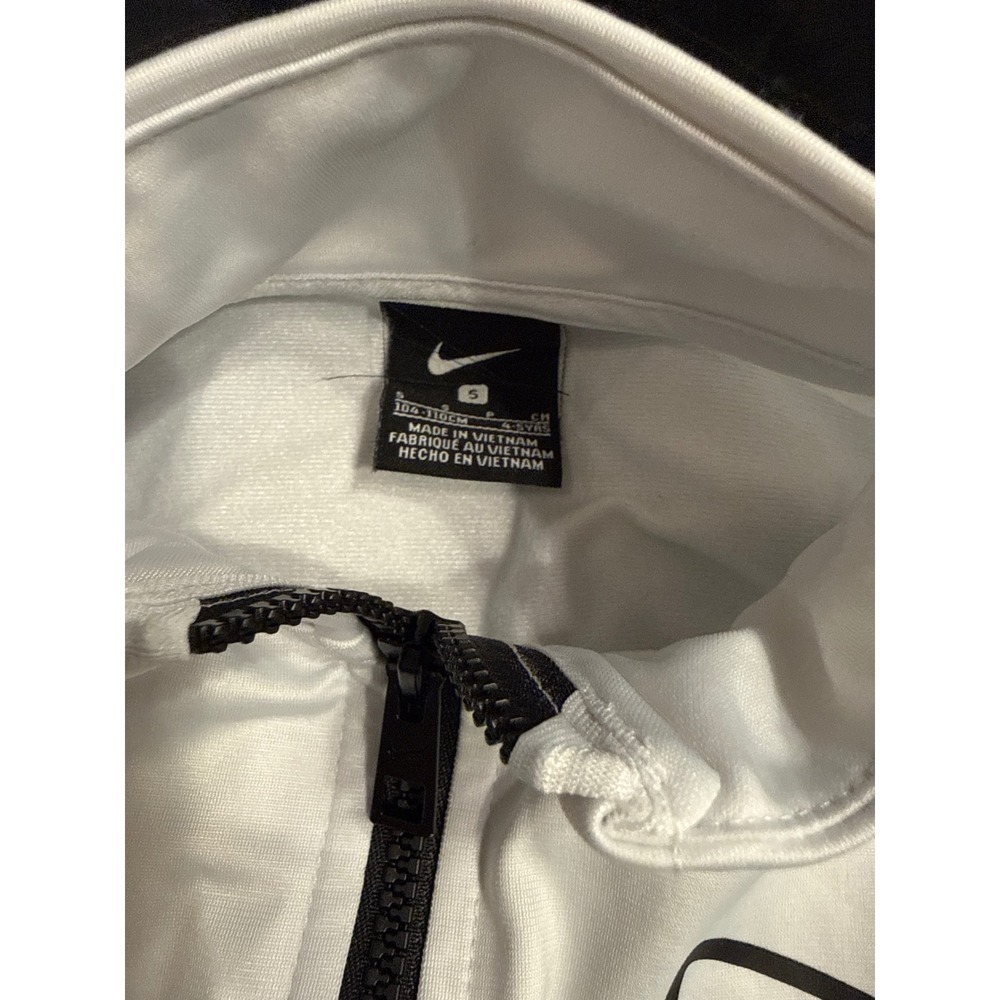 Nike Kids White Track Jacket Full Zip 4-5 Years - Picture 3 of 4